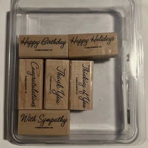 Stampin’ Up Warmest Regards Wood Stamp Set